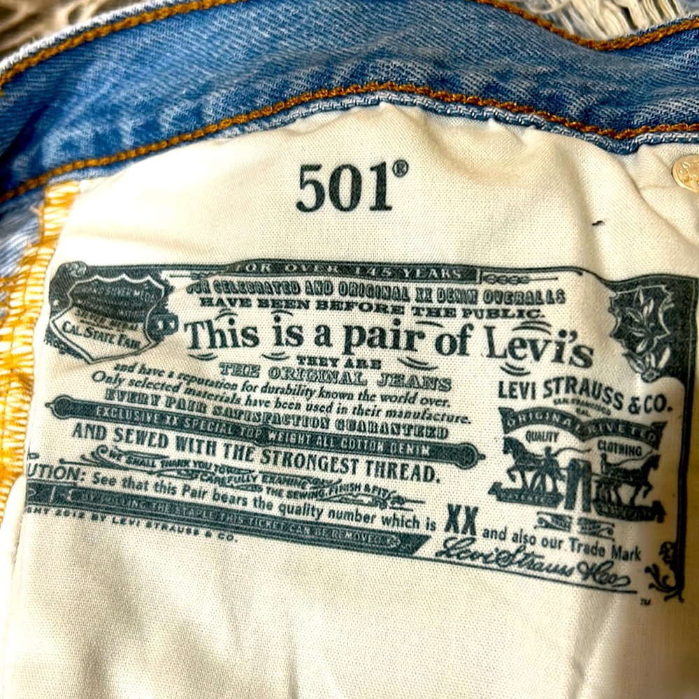 Levi’s 501 Shorts (only worn once or twice)